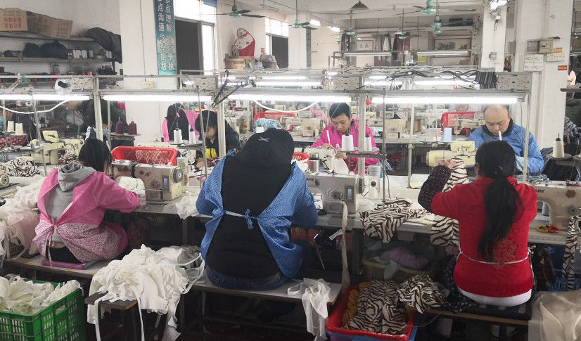 Guangzhou Beianji Clothing Co., Ltd. fabrikant productielijn