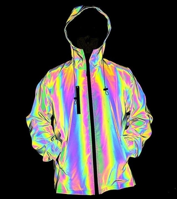 Apparel Custom Vendor China Men'S Colorful Reflective Jacket Night Sporting Hooded Zipper Pullover Hooded Coat